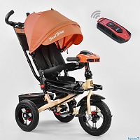 Фото анонса детский 3-х колесный велосипед best trike 6088 f - 2230: надувные колеса, поворотное сиденье, пульт, фара - персиковый от интернет магазина Raspashonka.ua
