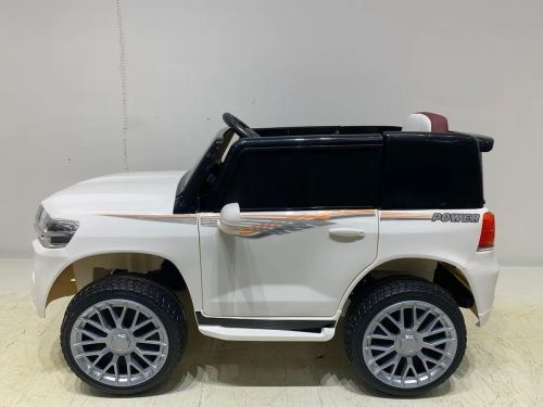 Детский электромобиль джип M 6130 EBLR-1 TOYOTA белый фото 5