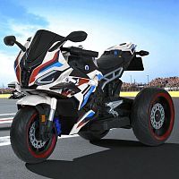 Фото анонса детский мотоцикл трехколесный m 6143 el-1, bambi racer: 70w, 7 км/ч, 12v 7а - белый от интернет магазина Raspashonka.ua