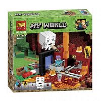 Фото анонса конструктор bela minecraft 10812 "портал в нижний мир" майнкрафт, minecraft, (477 дет) от интернет магазина Raspashonka.ua