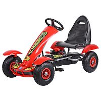 детский педальный картинг bambi m 1450-3 - красный - Raspashonka.ua