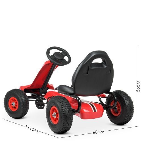 Картинка товара Детский педальный картинг Bambi M 4574-3 - КРАСНЫЙ на Raspashonka.ua фото 7