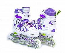 Фото анонса ролики scale sports lf 601a-l-1: бело-фиолетовые(38-41) от интернет магазина Raspashonka.ua