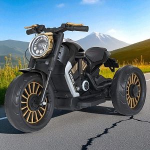 Детский мотоцикл M 5048EL-2, BAMBI RACER: моторы 50W, 5 км/ч, 12V 9А - ЧЕРНЫЙ