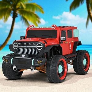 Детский электромобиль джип M 5831 EBLR-3 BAMBI RACER: 180W, 15 км/ч, 12V 12А - КРАСНЫЙ