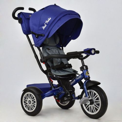 Картинка товара Детский 3-х колесный велосипед BEST TRIKE 6188 В - 8340: надувные колеса, фара, кожаный бампер - СИНИЙ на Raspashonka.ua фото 2