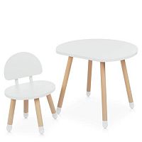 Фото анонса столик и стульчик m 4254 mushroom white от интернет магазина Raspashonka.ua