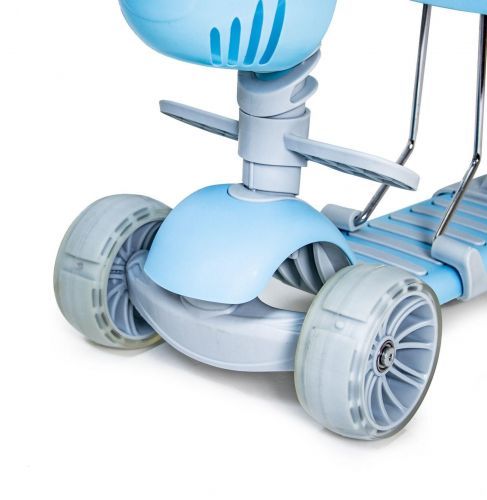 Картинка товара Самокат Scooter Smart 5в1, с бортиком, колёса PU со светом: ГОЛУБОЙ (1937755802) на Raspashonka.ua фото 3