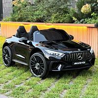 Фото анонса детский электромобиль m 5098 eblrs-2, mercedes-benz sl63: пульт 2,4g, двухместный, 140w, 8 км/ч, 12v 14а - черный от интернет магазина Raspashonka.ua