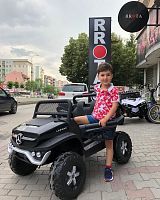 Детский электромобиль джип  M 4133 EBLRS-2 MERCEDES UNIMOG черный