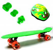 Фото анонса комплект penny board green +защита+шлем (1573598063) от интернет магазина Raspashonka.ua