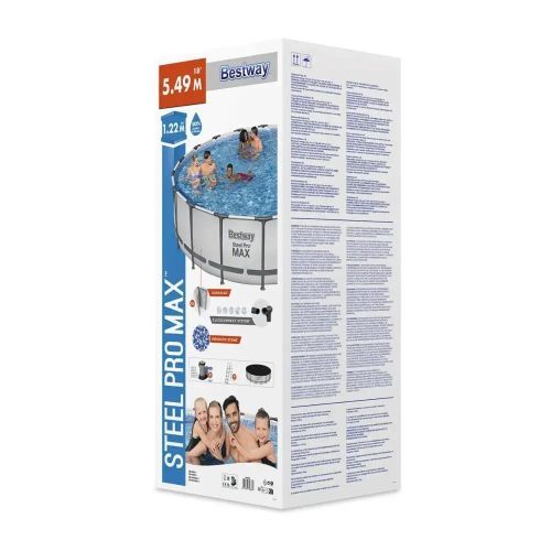 Картинка товара Бассейн карасный Bestway Steel Pro MAX 56462: на 23062 литра, 549-122см на Raspashonka.ua фото 11