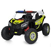 детский электромобиль m 5743 eblr-5, bambi racer: 24v, 2,4g, 4*45w, eva - зеленый полиция - Raspashonka.ua