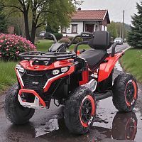детский квадроцикл m 6272 eblr-3(24v) bambi racer: пульт 2,4g, 2х45w, 24v 8ah - красный - Raspashonka.ua