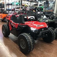 детский электромобиль джип buggy m 4170 eblr-3(24v): 2.4g, eva, 4x76w, кожа- красный - Raspashonka.ua