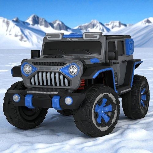 Детский электромобиль джип M 5845 EBLRS-4  BAMBI RACER голубой фото 2