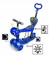 Фото анонса самокат 5in1 "пчелка" спайдермен blue со светом и музыкой! (669417145) от интернет магазина Raspashonka.ua