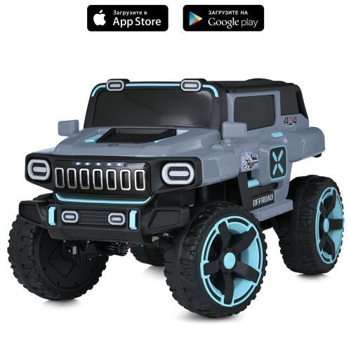 Детский электромобиль джип M 5833EBLR-1 BAMBI RACER черный фото 2