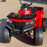детский квадроцикл m 4137 el-3: 5 км/ч, 40w, 1 аккум. 6v4, eva - черно-красный - Raspashonka.ua