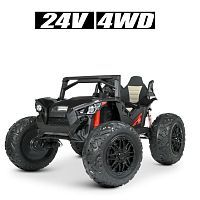 детский электромобиль m 4971 eblr-2(24v) bambi racer: 2,4g, 10км/ч, 500w, 4х4 - черный - Raspashonka.ua