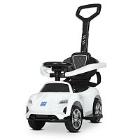 Фото анонса детская машина каталка-толокар bambi m 4290-1: 6v 4,5ah, mp3, usb, родительская ручка  - белая от интернет магазина Raspashonka.ua