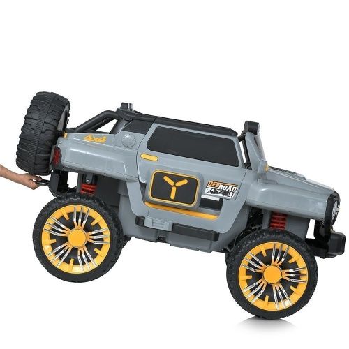Дитячий електромобіль джип M 5821EBLR-11(24V) BAMBI RACER сірий фото 8