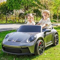 Детский электромобиль PORSCHE 911 GT3, M 6111(MP4) EBLRS-11(24V) PORSCHE серый металлик 