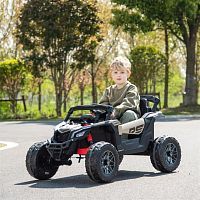 детский электромобиль m 5099 eblr-rs(24v), brp can-am:  800w, 12 км/ч, 24v 7а - черный + бежевый - Raspashonka.ua