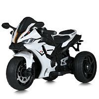 Фото анонса детский мотоцикл m 5823 el-1 bambi racer: 12v 5a, 2х35w, 8км/ч, eva, кожа - белый от интернет магазина Raspashonka.ua