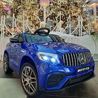 Детский электромобиль Mercedes GLC63S COUPE (QS568) синий лак