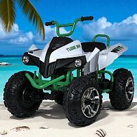 детский квадроцикл m 5102 el-1(24v), bambi racer: 24v, 360w, 10 км/ч - белый - Raspashonka.ua