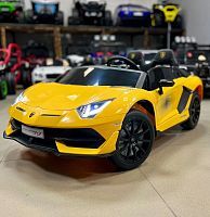 Фото анонса детский электромобиль m 6026 eblr-6(24v), lamborghini aventador sv: 2х местный, 9км/ч, 180w, usb/sd - желтый от интернет магазина Raspashonka.ua