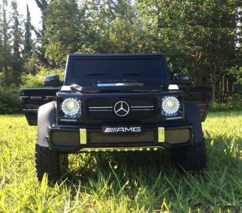 Картинка товару Дитячий шестиколісний електромобіль Mercedes G63 AMG PA.G63.CZ: 6х6, 140W, 8 км/год, EVA колеса, шкіра - ЧОРНИЙ на Raspashonka.ua фото 3 Картинка товару Дитячий шестиколісний електромобіль Mercedes G63 AMG PA.G63.CZ: 6х6, 140W, 8 км/год, EVA колеса, шкіра - ЧОРНИЙ на Raspashonka.ua фото 3