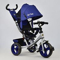 Фото детский 3-х колесный велосипед best trike 5700 - 4230: eva колеса, поворотное сиденье - синий - Raspashonka.ua