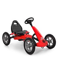 Детский педальный картинг M 4120-3, надувные колеса: КРАСНЫЙ