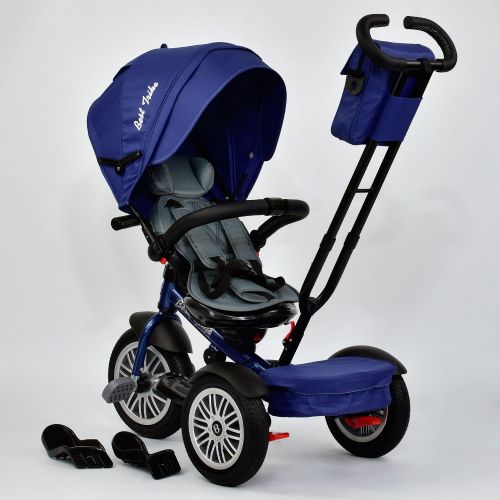 Картинка товара Детский 3-х колесный велосипед BEST TRIKE 6188 В - 8340: надувные колеса, фара, кожаный бампер - СИНИЙ на Raspashonka.ua фото 4
