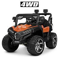 Детский электромобиль джип M 4198 EBLR-7 BUGGY оранжевый