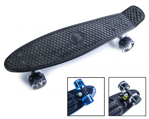 Картинка товара Penny Board 22" Black Светящиеся колёса! (1454088165) на Raspashonka.ua фото 3