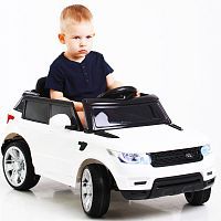 Детский электромобиль джип M 3402 EBLR-1 LAND ROVER белый