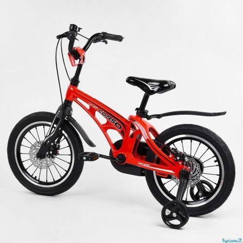 Картинка товара Детский велосипед CORSO MG-16252 (1) 16 дюймов, 2-х колёсный, магниевая рама, дисковые тормоза, КРАСНЫЙ на Raspashonka.ua фото 4