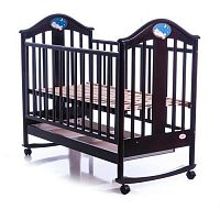 Фото анонса детская кроватка baby care bc-433 ламель r - черный орех от интернет магазина Raspashonka.ua