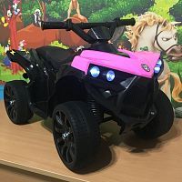 детский квадроцикл m 5054el-8, bambi racer: мотор 90w, 3 км/ч, 6v 4,5а - розовый - Raspashonka.ua