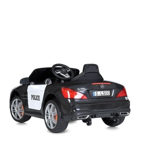Картинка товара Детский электромобиль M 4866 EBLR-2-1 POLICE MERCEDES SL500 - ЧЕРНО-БЕЛЫЙ на Raspashonka.ua фото 9