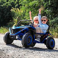 детский электромобиль m 4969 eblr-4(24v) , bambi racer: двухместный, 320w, 10км/ч - синий - Raspashonka.ua