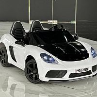 Фото анонса детский электромобиль m 5737 al-1(48v), porsche cayman : 2-х местный, мотор 600w, 48v 14а, 32 км/ч - белый от интернет магазина Raspashonka.ua