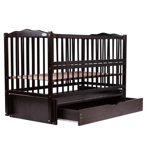 Картинка товара Детская кроватка Babyroom Веселка маятник DVMO-2 622006: ящик, откидной бок, ВЕНГЕ на Raspashonka.ua фото 4