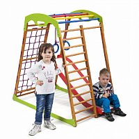 Фото анонса детский спортивный комплекс для дома sportbaby babywood plus 1 от интернет магазина Raspashonka.ua