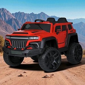 Дитячий електромобіль M 5802 EBLR-3 Bambi Racer: 4х45W, 12V 12A, EVA, шкіра - ЧЕРВОНИЙ