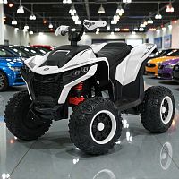 детский квадроцикл m 6128 eblr-1(24v) bambi racer: 2,4g, 4х75w, 24v 7ah - белый - Raspashonka.ua
