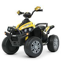 квадроцикл детский m 5008 ebl-6: 7км/ч, 12v, 80w, без пульта д/у - желтый - Raspashonka.ua